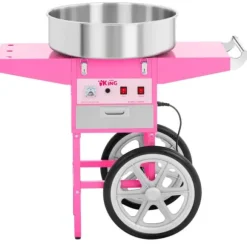 Royal Catering - Kraftfull sockervaddsmaskin med skål i rostfritt stål och värmelåda - 230 V, 1200 W
