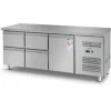 Royal Catering - Kylbänk - 403 l - 1 fack - 4 lådor - 179,5 x 71 cm - Klass B - Rostfritt Stål