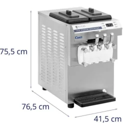 Royal Catering - Mjukglassmaskin - 1350 W - 16 l/h - LED - 3 smaker