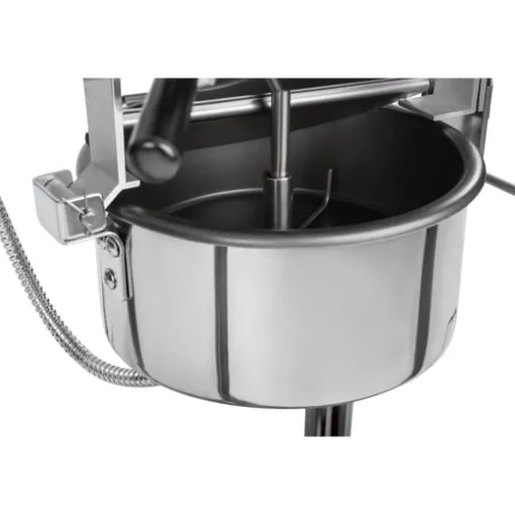 Royal Catering - Popcornmaskin med vagn - Retrodesign - 195 / 235 °C - Röd