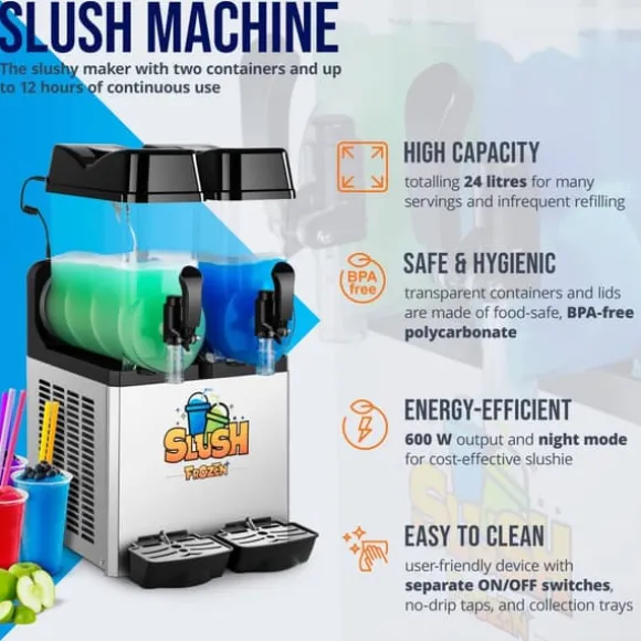 Royal Catering - Slushmaskin - 2 x 12 liter