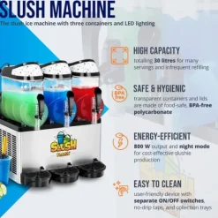Royal Catering - Slushmaskin - 3 x 12 l - LED