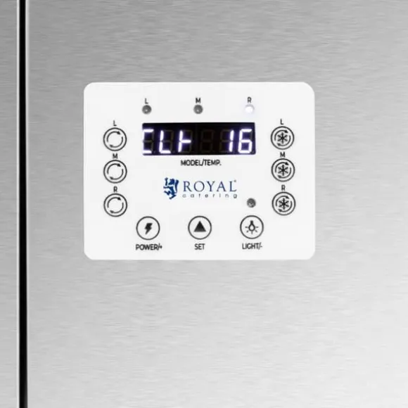 Royal Catering - Slushmaskin - 2 x 14 l - LED-belysning - Digital kontrollpanel