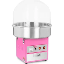 Royal Catering - Sockervaddsmaskin - 52 cm - 1200 W - Skyddslock