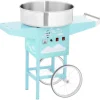 Royal Catering - Sockervaddsmaskin med vagn - 52 cm - 1200 W - turkos