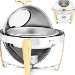 Rund bain-marie-värmare för pastabaserade rätter med rolltop-överdrag, 6 l