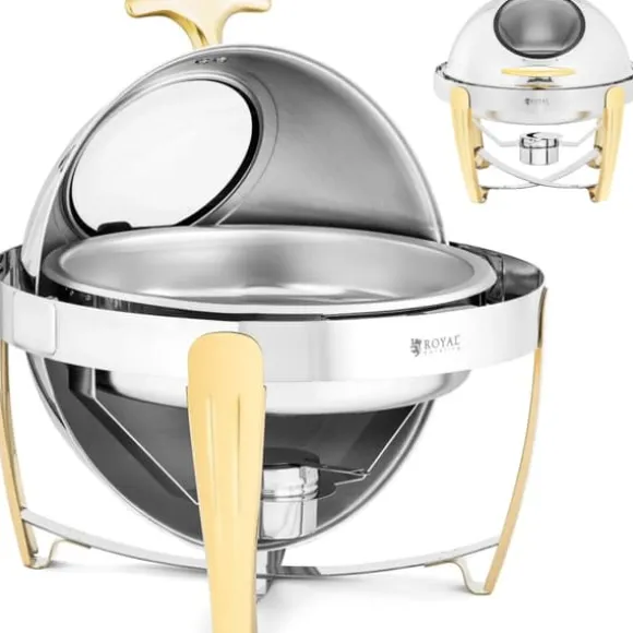 Rund bain-marie-värmare för pastabaserade rätter med rolltop-överdrag, 6 l