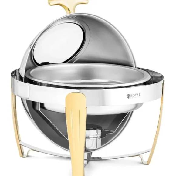 Rund bain-marie-värmare för pastabaserade rätter med rolltop-överdrag, 6 l