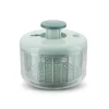 Sallads centrifug - LIVOO - MEN434 - 4,2 L - Centrifugering via tryckare - Avtappningskorg - Diskmaskin-kompatibel