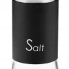 Saltkar salt krydda svart glas dekorativ 150 ml