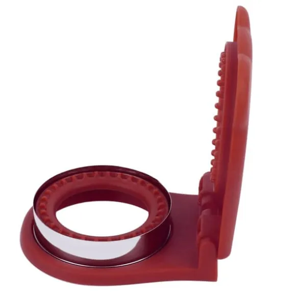 Sandwich Cutter Form Manuell Kaka Bröd Cutter Sealer Tool Rund för kök Matlagning Röd