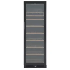 Scandomestic SV 111 B Premium Collection - Vinkylskåp - 1 zon - bredd: 59,5 cm - djup: 72,5 cm - höjd: 176,4 cm - 426 liter - svart - Upp till 126 fl | CDON