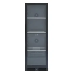Scandomestic SV 1382 B - Vinkylskåp - 2 zoner - bredd: 59,5 cm - djup: 68,2 cm - höjd: 176,4 cm - 461 liter - svart - Upp till 138 flaskor