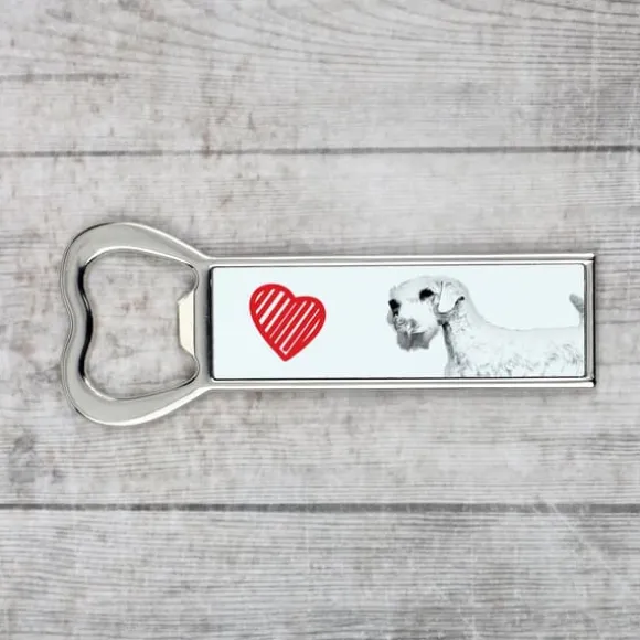 Sealyham Terrier - flasköppnare med en hund, personlig kylöppnare, unik present till en man från Art-Dog