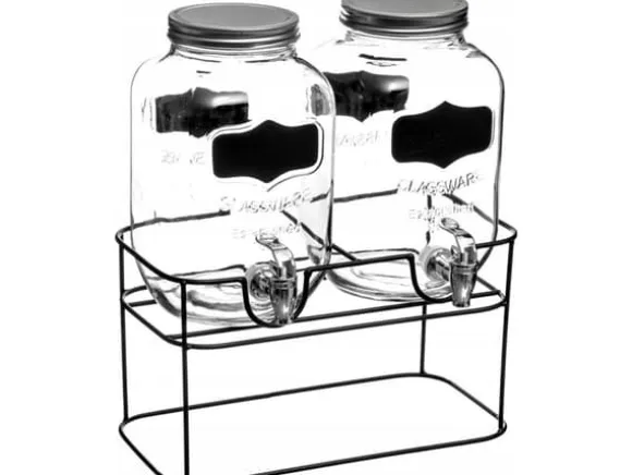 Secret de Gourmet Dubbel dryckesautomat på stativ, 4L x 2 stycken per set
