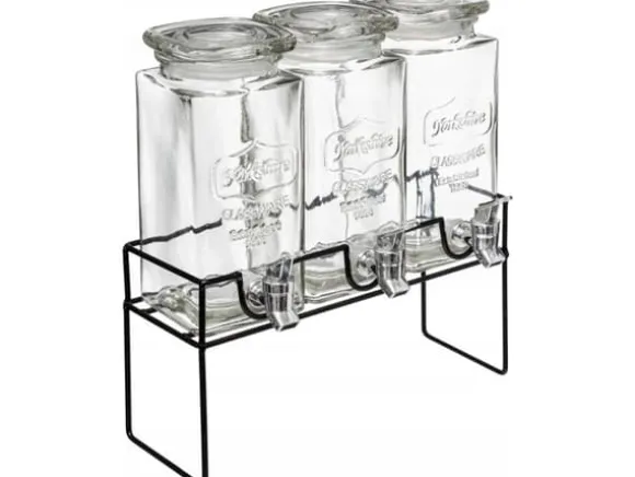 Secret de Gourmet MODERN dryckesautomat på stativ, 3 x 1,5 L