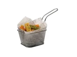 Serveringskurv Mini Friture 10x9x5.5 cm Rustfri stål,6 stk/pk