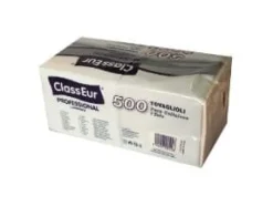 Servett ClassEur Professional 33x33 cm 1-lagig 500 st per förpackning Vit,8 st x 500 st/krt