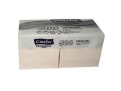 Servett ClassEur Professional 33x33 cm 1-lagig 500 st per förpackning Vit,8 st x 500 st/krt