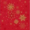 Serviet 33 x 33 cm 3-lag Stargazing Red,50 stk/pk