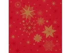 Serviet 33 x 33 cm 3-lag Stargazing Red,50 stk/pk