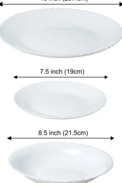 Servis Set 18 stycken tallrikar för 6 personer KINGHOFF KH-1875
