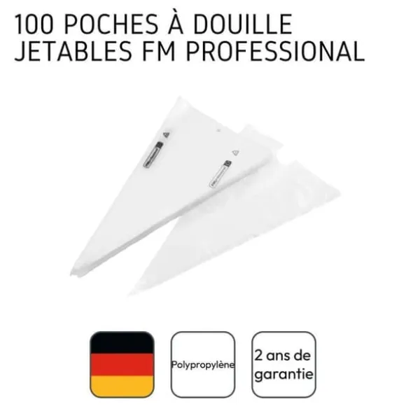 Set med 100 engångsspritsar 50 cm FM Professional