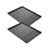 Set med 2 expanderbara bakplåtar - ZENKER - Svart metallic - 37 till 52 x 33 cm