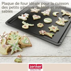 Set med 2 expanderbara bakplåtar - ZENKER - Svart metallic - 37 till 52 x 33 cm