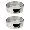 Set med 2 extra fina kökssiktar i rostfritt stål - FACKELMANN - Basic - 18 cm
