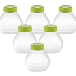 SET MED 6 FLASKAR + KAPSAR FÖR SEB YOGHURT MAKER - BVMPIECES