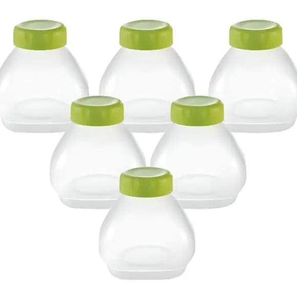 SET MED 6 FLASKAR + KAPSAR FÖR SEB YOGHURT MAKER - BVMPIECES