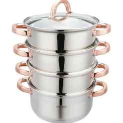 Set med ånggrytor 20 cm 5 stycken KLAUSBERG KB-7730 ångbåt