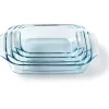 Set med 4 ugnsformar - PYREX - Glas - Rektangulär - 27/31/35/39 cm
