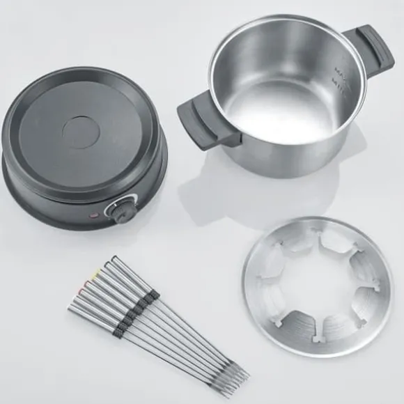 SEVERIN Fondue - FO2473 - Kapacitet 1,4 l - Upp till 8 personer - Justerbar termostat - 1500 W