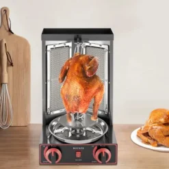 Shawarma Gyros Döner Grill - CG-25 Vertikal Rotisserie - 3000 W - 220 V - 2 Värmeelement - Kapacitet 12 kg