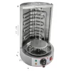 Shawarma-maskin, automatisk roterande, värmereglering,Silver