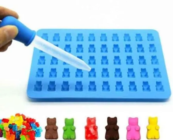 Silikonform GUMMIES BEARS med pipett