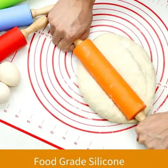 Silikonkavel non-stick RÖD 38cm