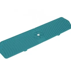 Silikon Kranskydd Köksdiskskydd Silikon Kranhandtag Droppfångare Bricka Svamphållare Matta 61CM Stor Storlek Grön