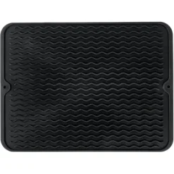 Silikonmatta för disk, svart, 40x30 cm