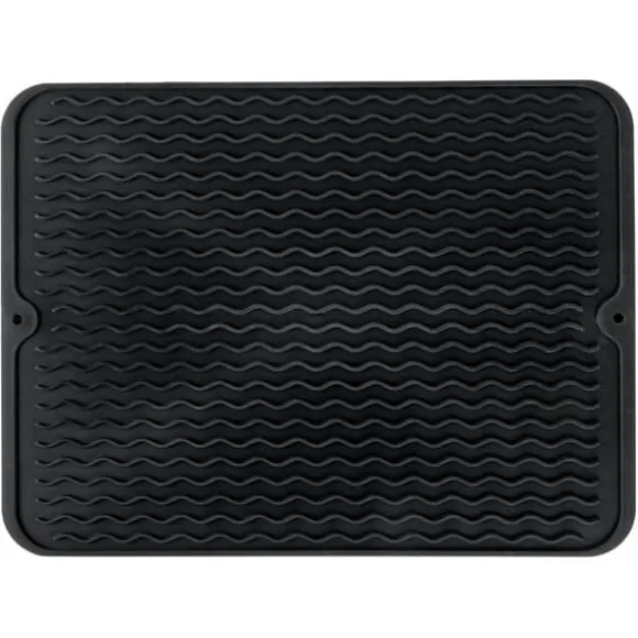 Silikonmatta för disk, svart, 40x30 cm