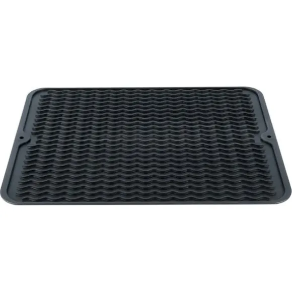 Silikonmatta för disk, svart, 40x30 cm