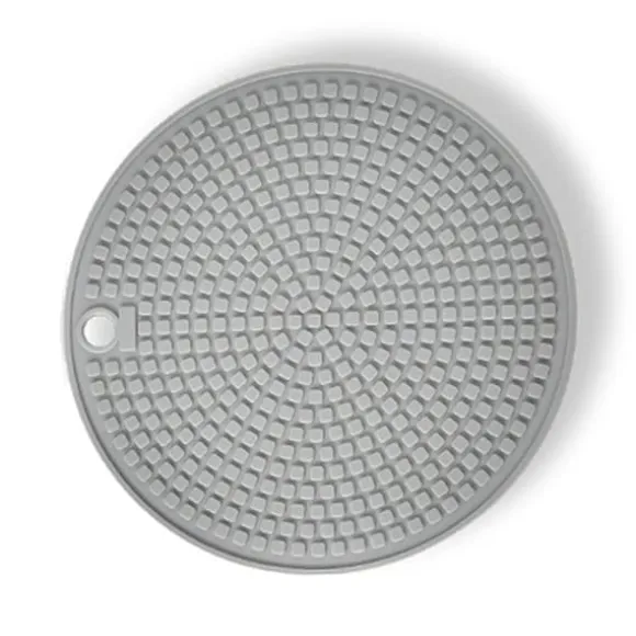 Silikonunderläggsmattor Värmeisolering Runda grythållare Anti-slip för kök Matbord Bänkskivor