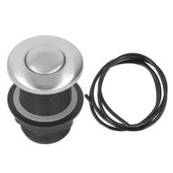 Sinktop Air Switch Kit - Tryckknapp i rostfritt stål med 1,5 m slang för kökssophantering Elektrisk varmvattenberedare