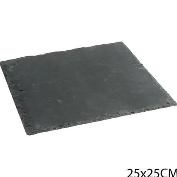 Skiffer serveringsbricka 25 x 25 cm