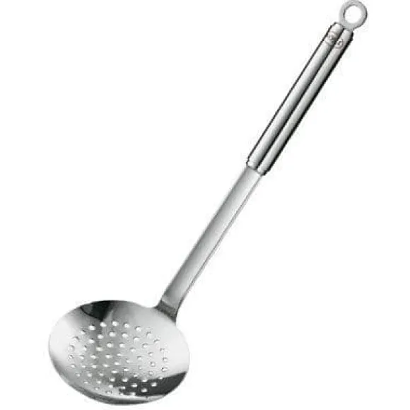 Skimmer - Rösle - Runt handtag - 18/10 rostfritt stål - Längd 36,5 cm - Ø 12,0 cm