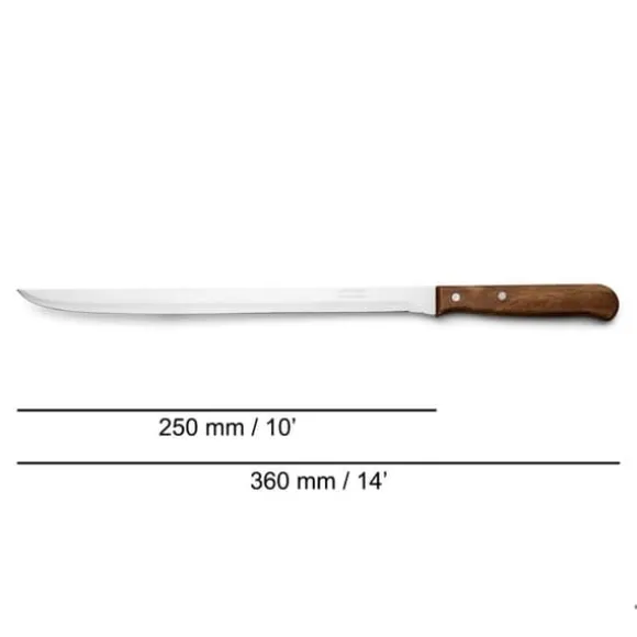 Skinkkniv - ARCOS - Latina 101300 - Nitrum rostfritt stål - Blad 25 cm - Komprimerat trä