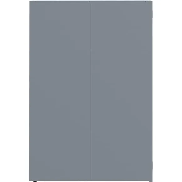 Skjul för sopkärl med lock - Förvaring för 6 platser | Färg: Grå | Storlek: 414x79x117 cm