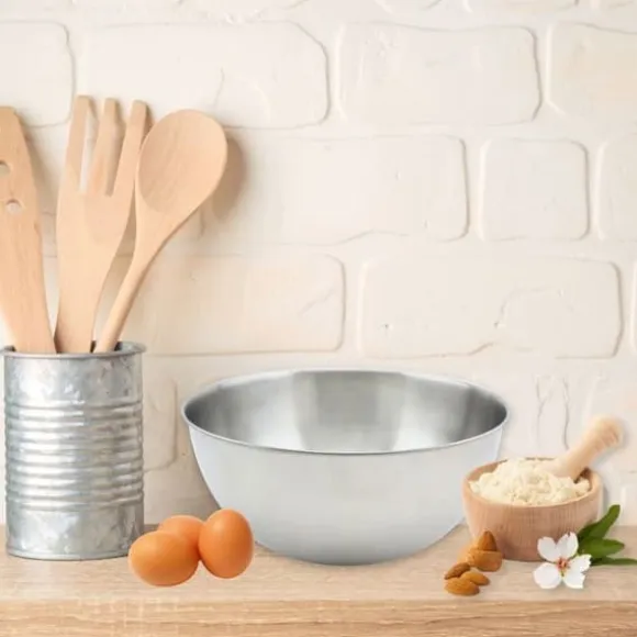 Skål för blandning i rostfritt stål med 25 cm diameter Fackelmann Basic